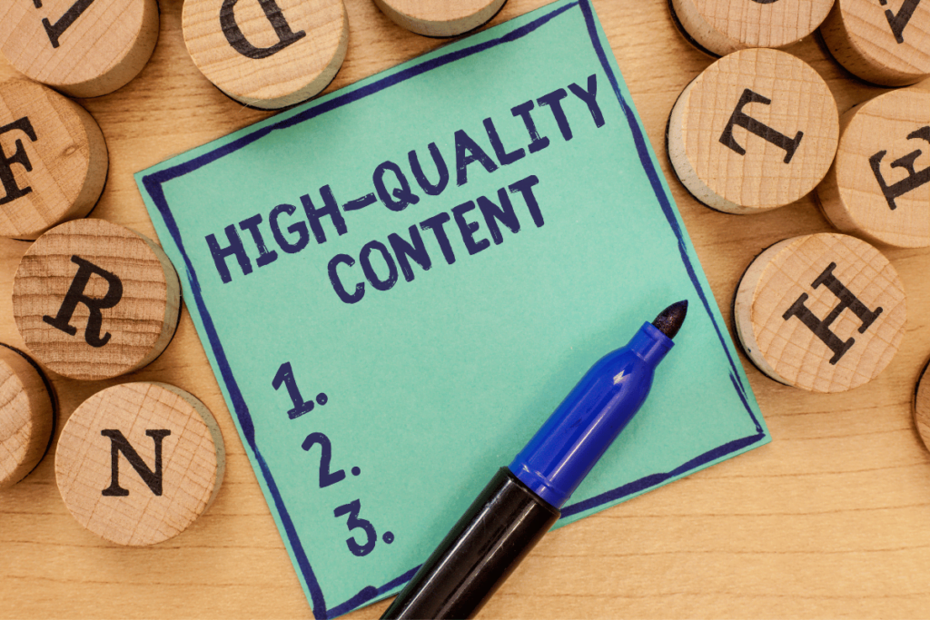 calidad y originalidad del contenido